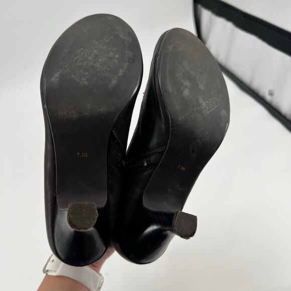 VINTAGE Mudd 'Aliso' Size 7.5 M Dark Brown Ankle Boots Bootie Side Zip y2k prep - Picture 5 of 7